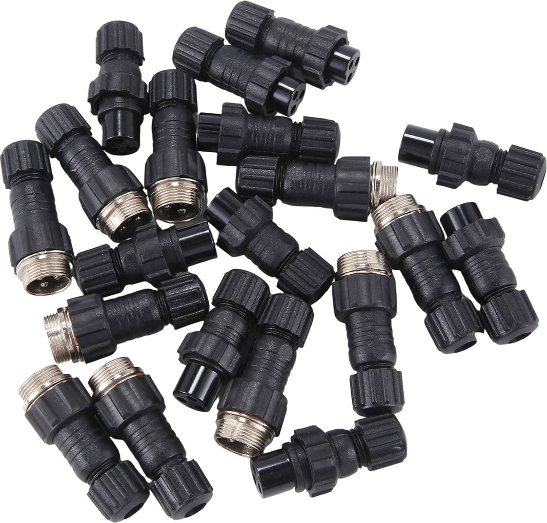 10 Set GX16 M16 QL16 Plastik 16MM Havacılık Fişi Erkek Dişi Yerleştirme Paneli Monteli Konnektör 3 Pim (Yurt Dışından)