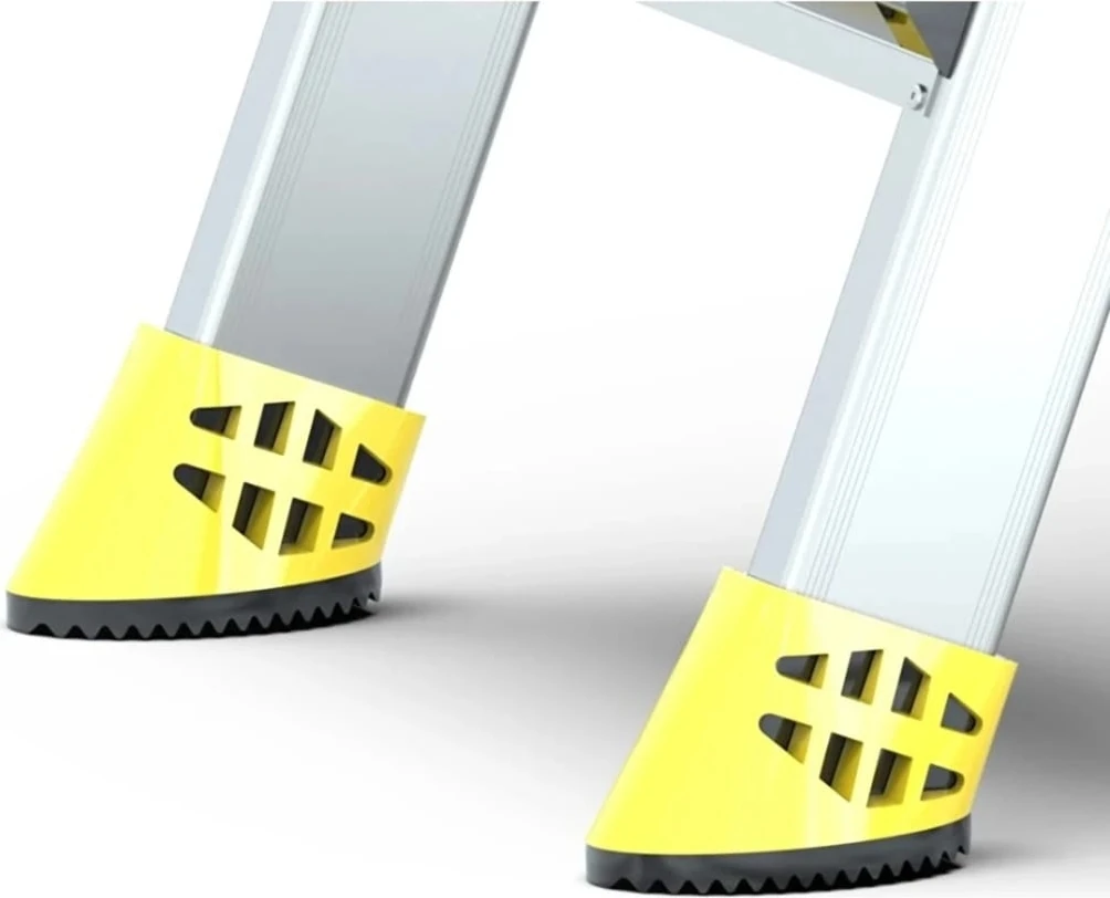 4+4 Lüx Çift Çıkışlı Alüminyum Merdiven