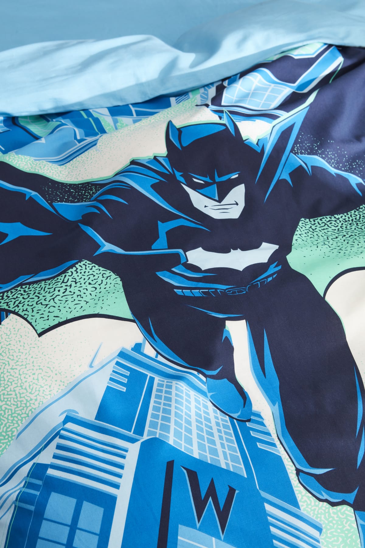 Nevresim Takımı %100 Pamuk Tek Kişilik Batman Gotham City