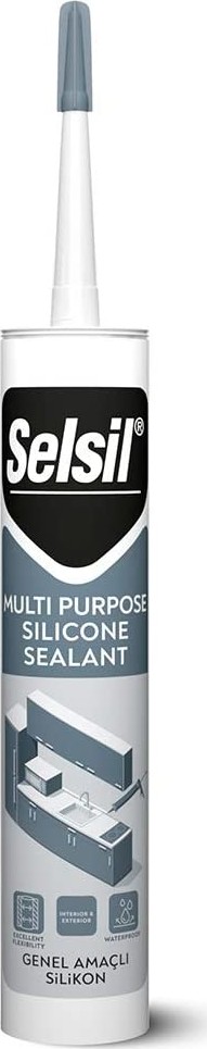 2527 Genel Amaçlı Silikon Mastik, Şeffaf, 1 Adet