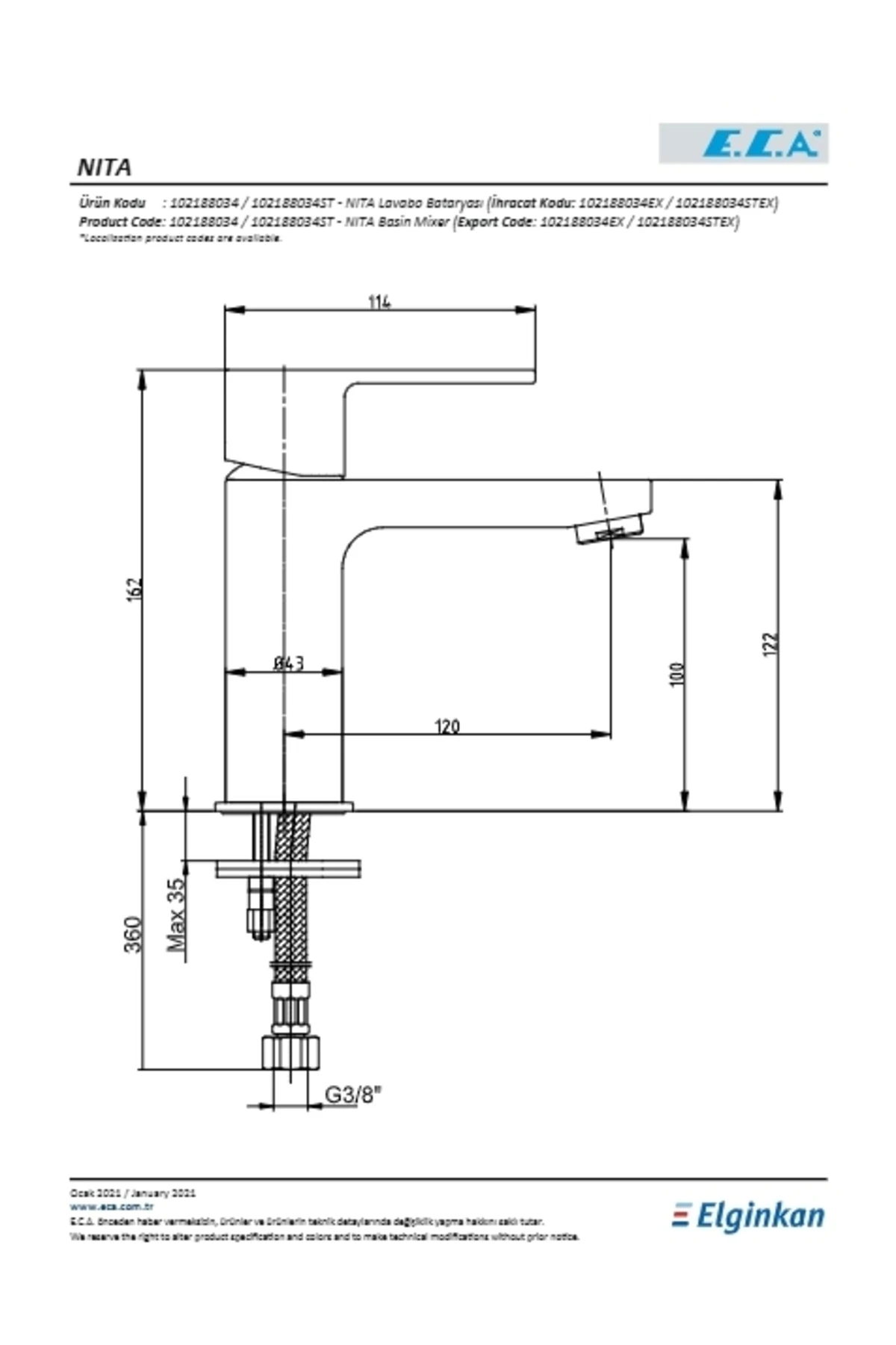 Nita Lavabo Bataryası