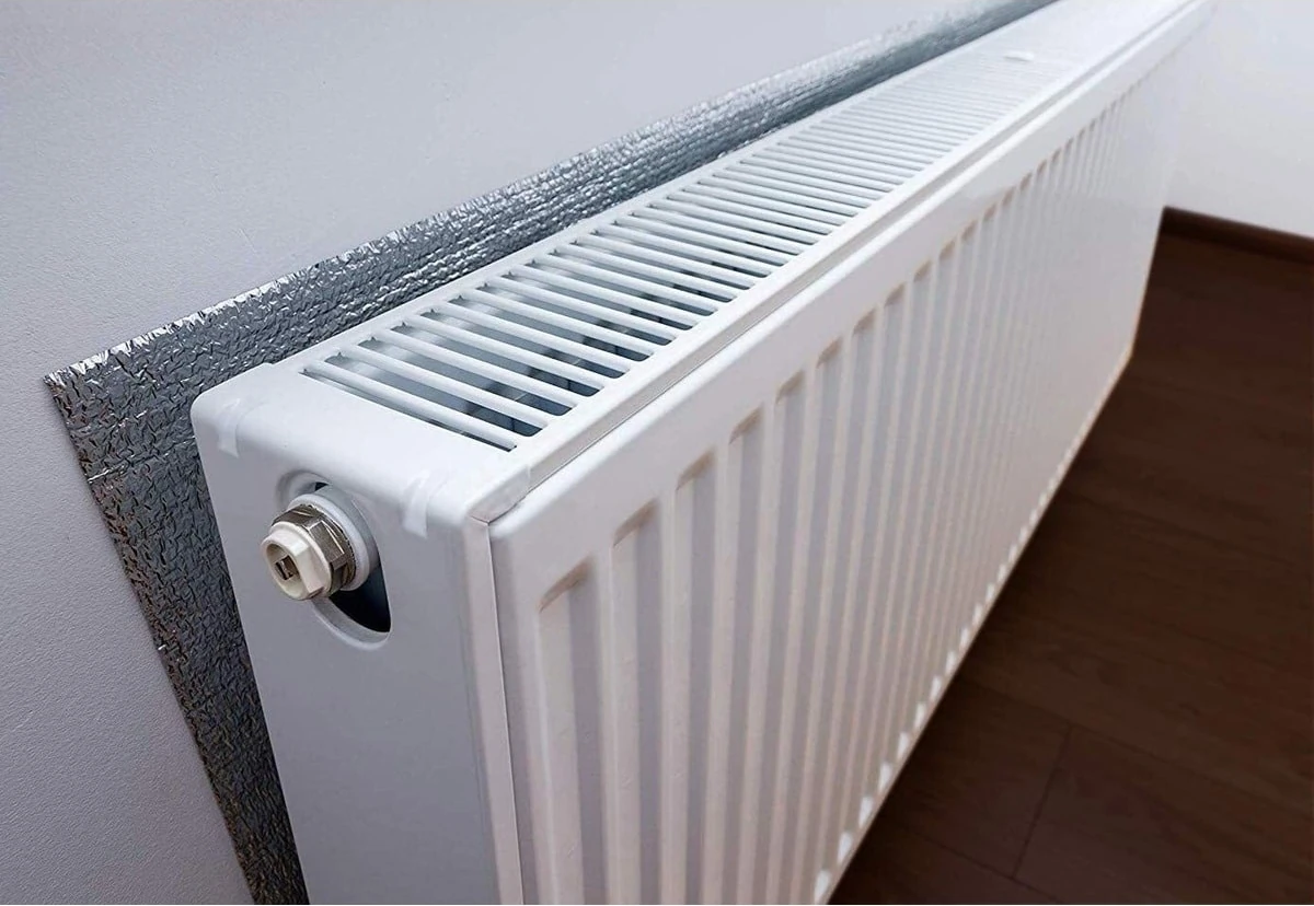 2 Adet Alüminyum Folyolu Radyatör Petek Arkası Isı Yalıtım Izolasyon Levhası 50X100 cm KALINLIK:10MM