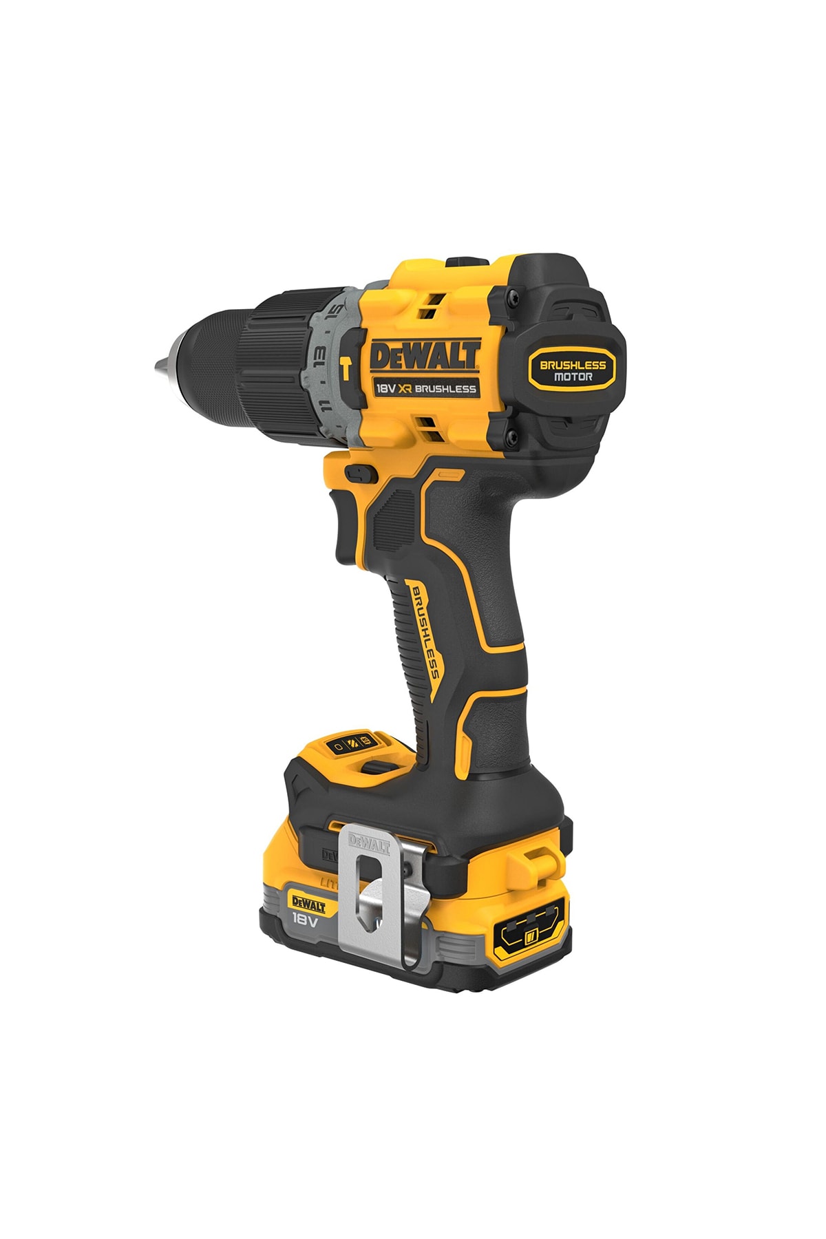 DEWALT Dcd805e2t-qw 18v 1,7ahli-ion Darbeli Kömürsüz Çift Akülü Matkap