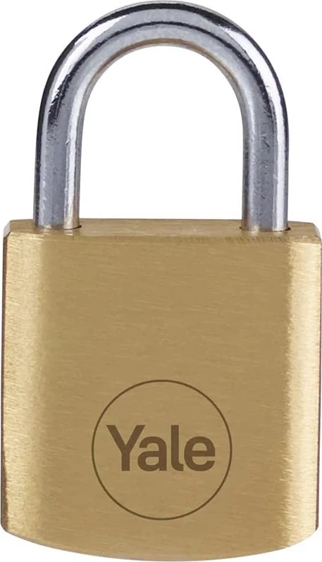 Y110B/20/111/2 - 20MM Pirinç Asma Kilit 2'li Set - Standart Koruma - Çelik Halka - 3 Anahtar