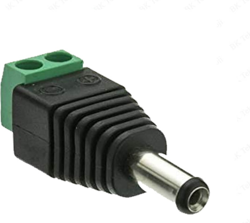 Klemensli Power Jack Erkek Balun Konnektör 5.5*2.1 Mm - 5 Adet