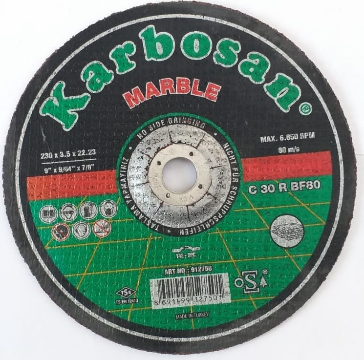 KARBOSAN Metal Kesici Disk Taş 230 x 3 mm