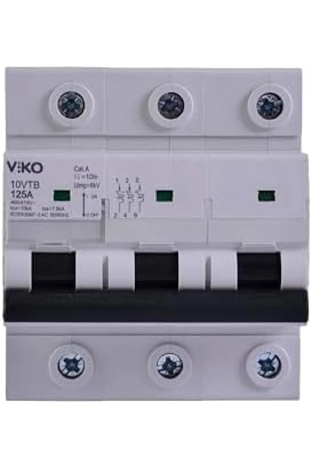 modaflux 10VTB-3C125 Otomatik Sigorta 10kA C Tipi 3 Kutup125A polynova 395519