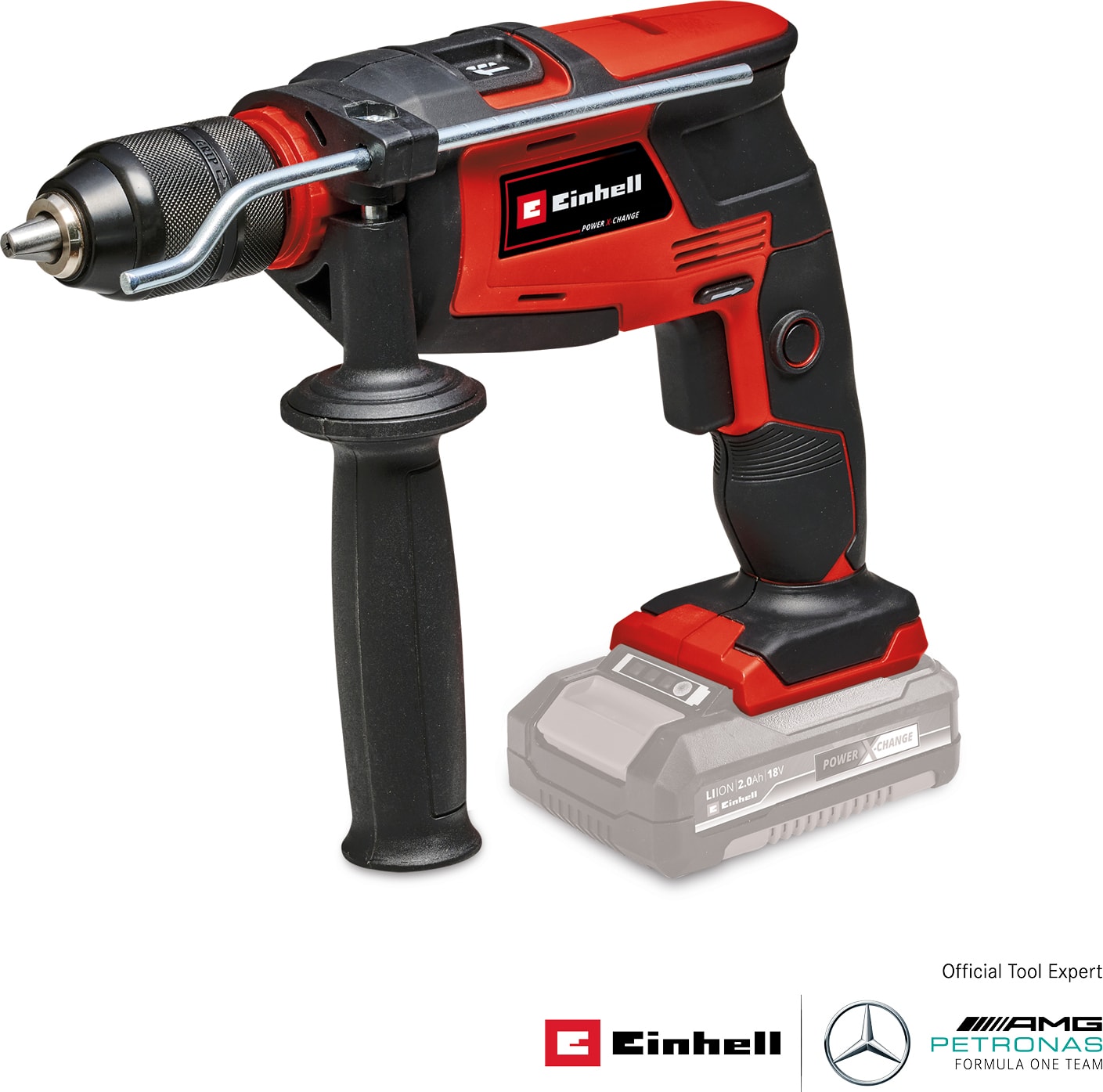 Akülü Darbeli Matkap TE-ID 18 Li-Solo Power X-Change (Li-Ion, 18 V, delme ve darbeli delme fonksiyonu, 13 mm maks. beton delme kapasitesi, akü ve şarj cihazı dahil değildir) - 4513960