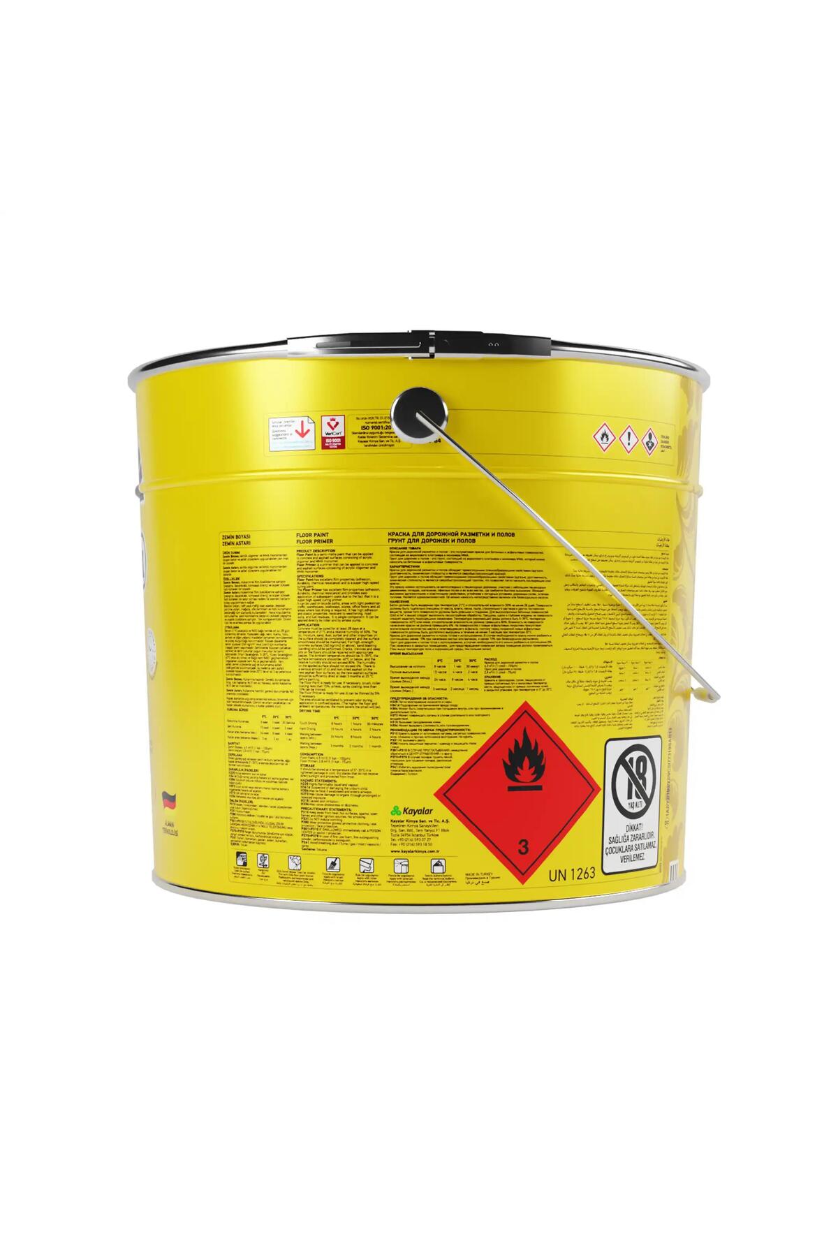 Zemin Boyası 1028 Portakal 20 Kg