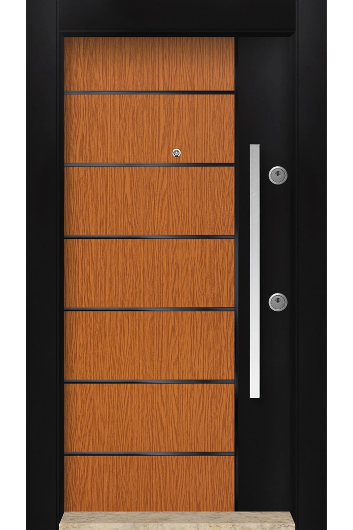 Dış Iklim Kapısı, Yağmura Güneşe Dayanıklı Çelik Kapı, Mn-6021 Sol