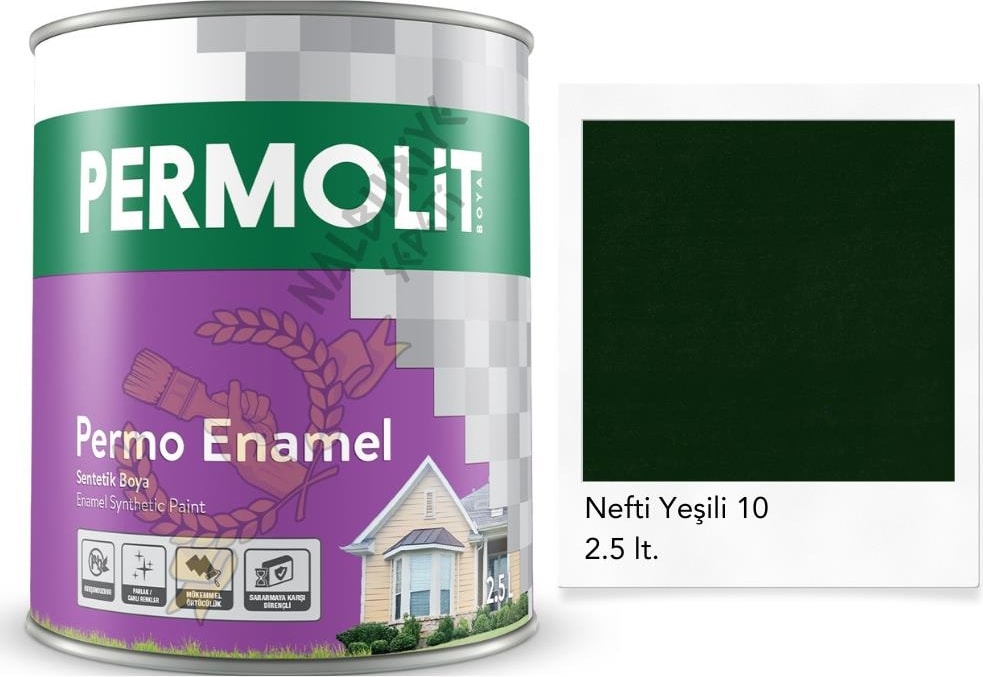 Enamel Sentetik Yağlı Boya Nefti Yeşil 2.5 Lt.