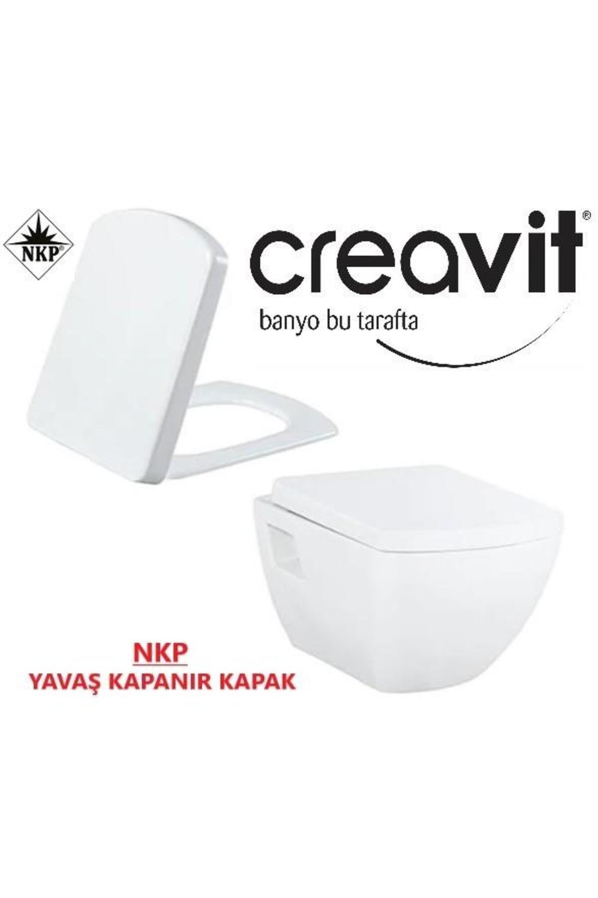 TP326 Asma Klozet + NKP Zümrüt Yavaş Kapanır Kapaklı