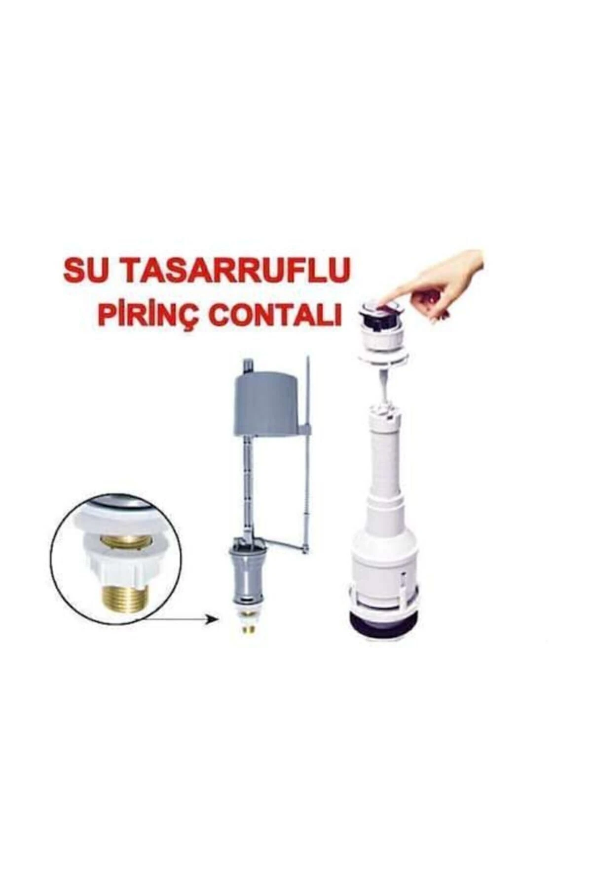 Klozet Sifon Basmalı Rezervuar Iç Takım Su Tasarruflu Klozet Iç Takımı Aek Rezervuar İç Takım 1 Yıl