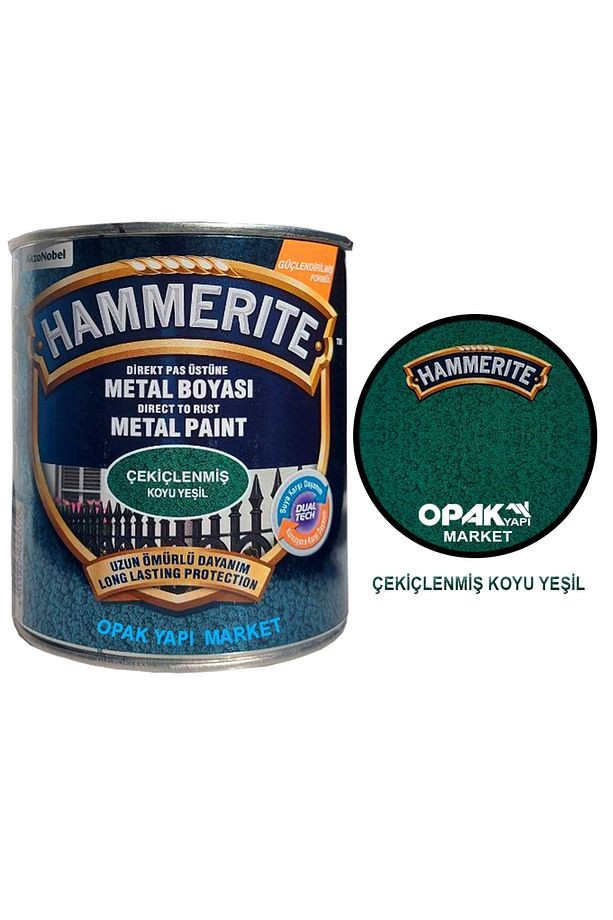 Hammerite Çekiçlenmiş Koyu Yeşil 0,75lt (1 kg)