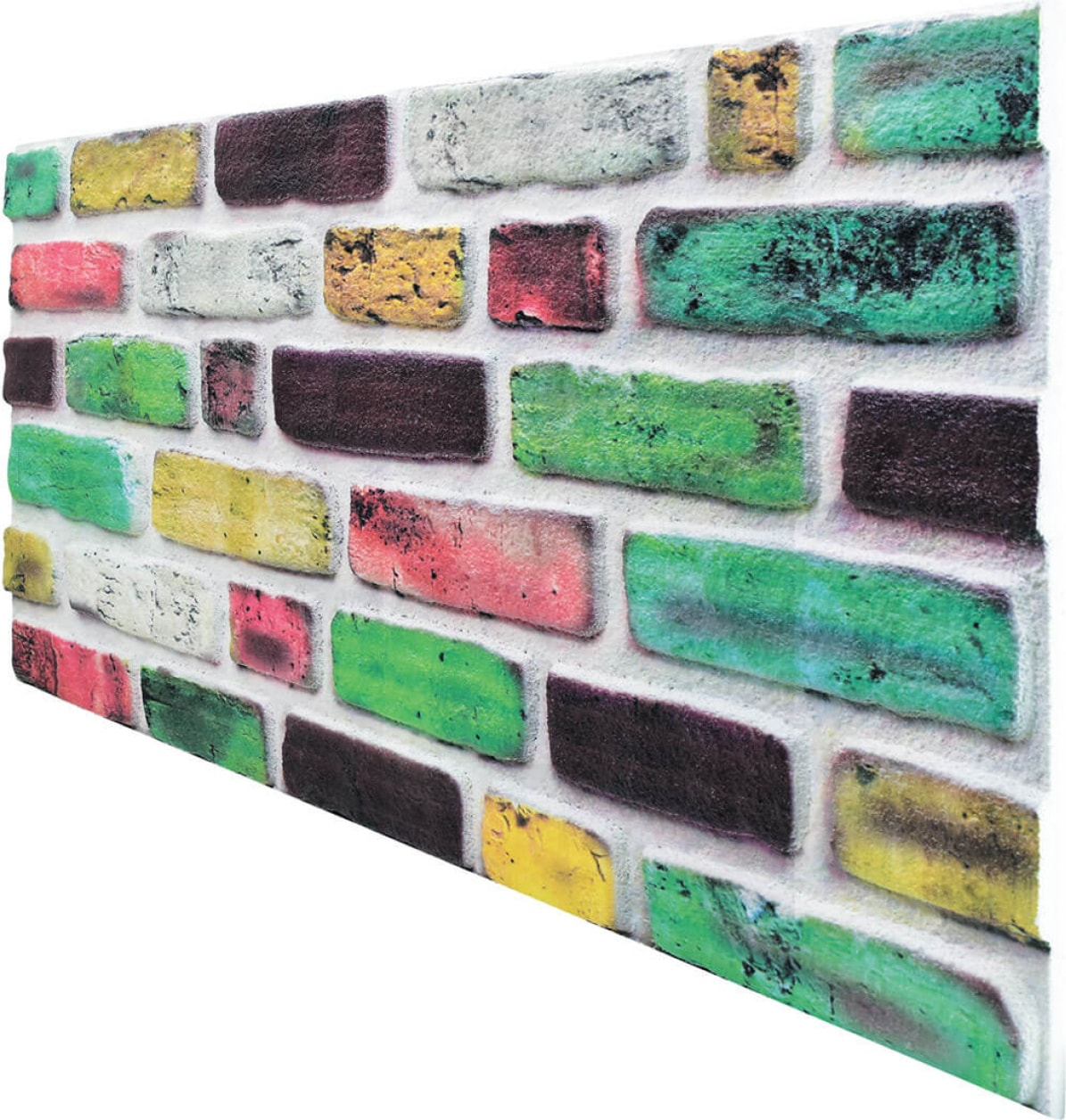 5 Adet (2,5m2) Tuğla Desenli 3 Boyutlu Renkli Strafor Köpük Duvar Kaplama Paneli (BR-521)
