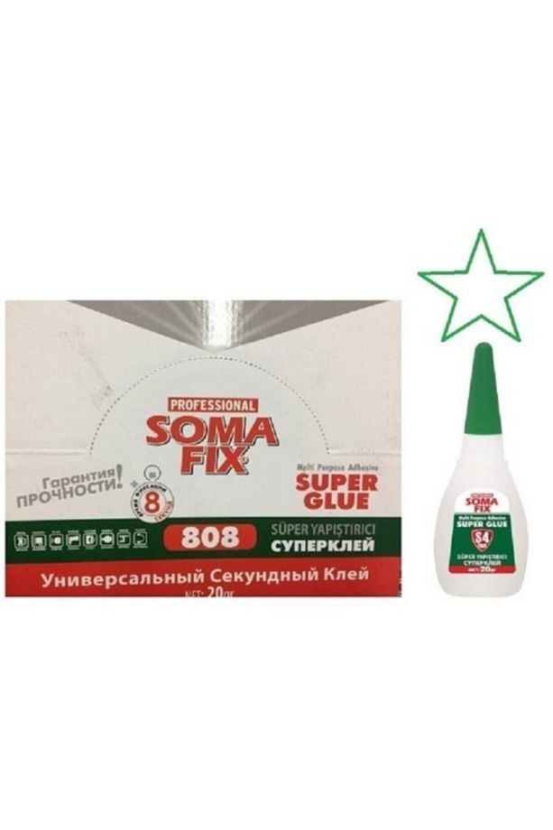 50 Adet 20gr Somafıx Süper Japon Hızlı Yapıştırıcı Ahşap Cam Metal Seramik