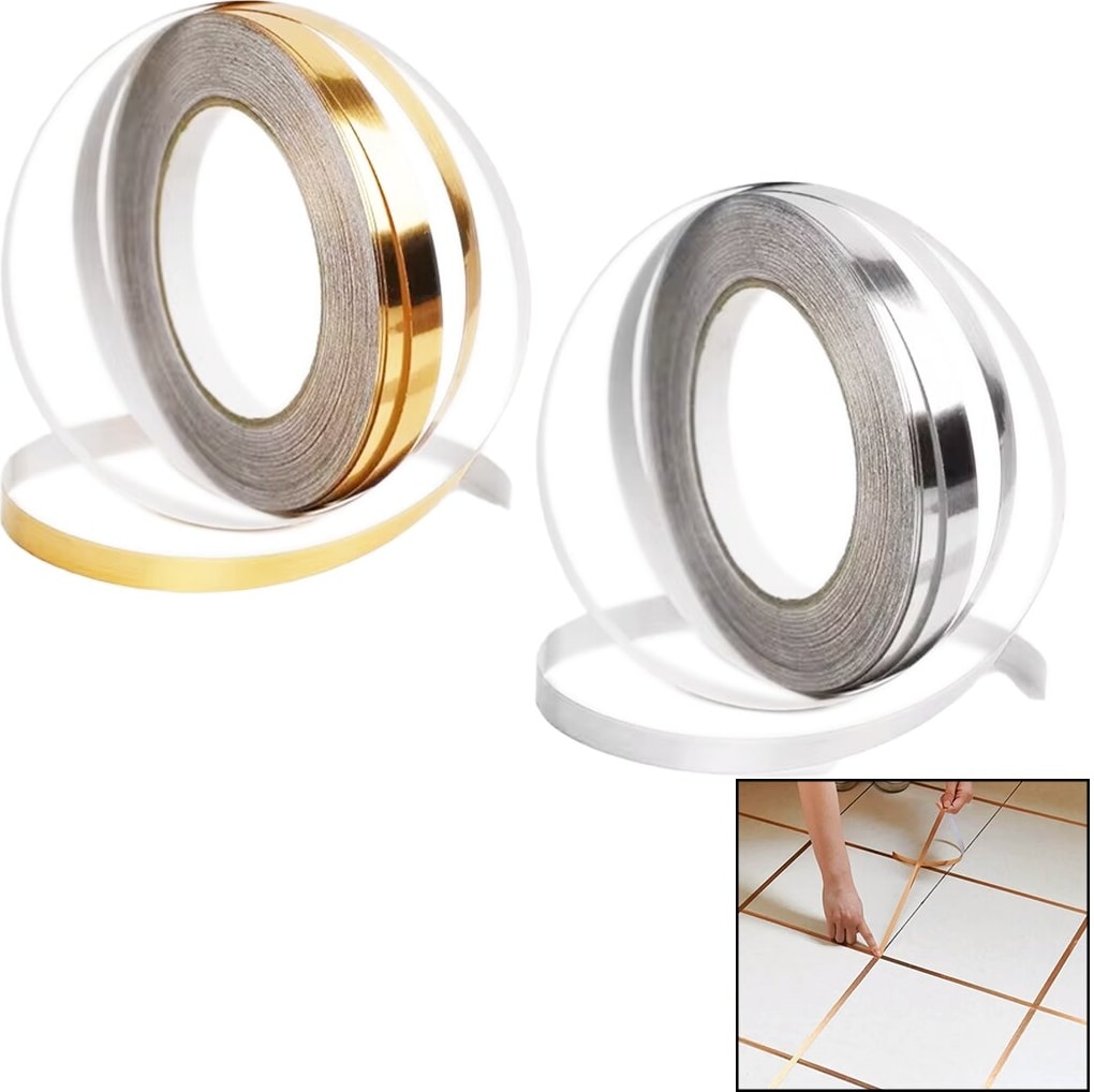 Gold - Gümüş Derz Arası Yapışkanlı Bant 10MM x 45MT (5224)
