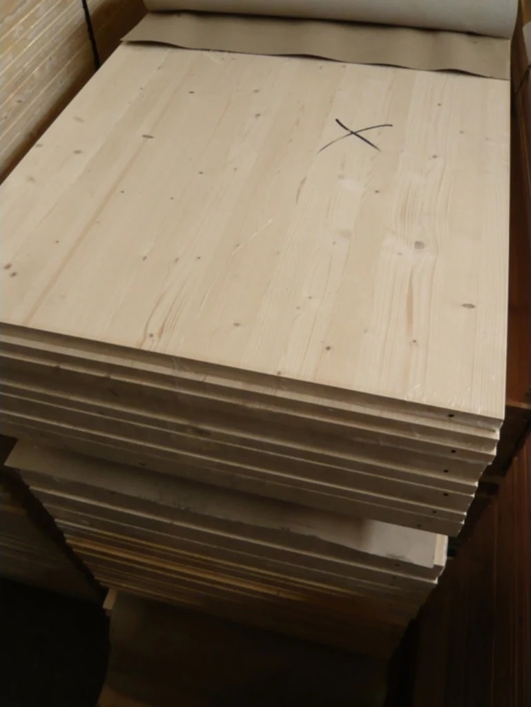 Ahşap Plaka Masif Panel Çam 10 x 40 x 1,8 cm