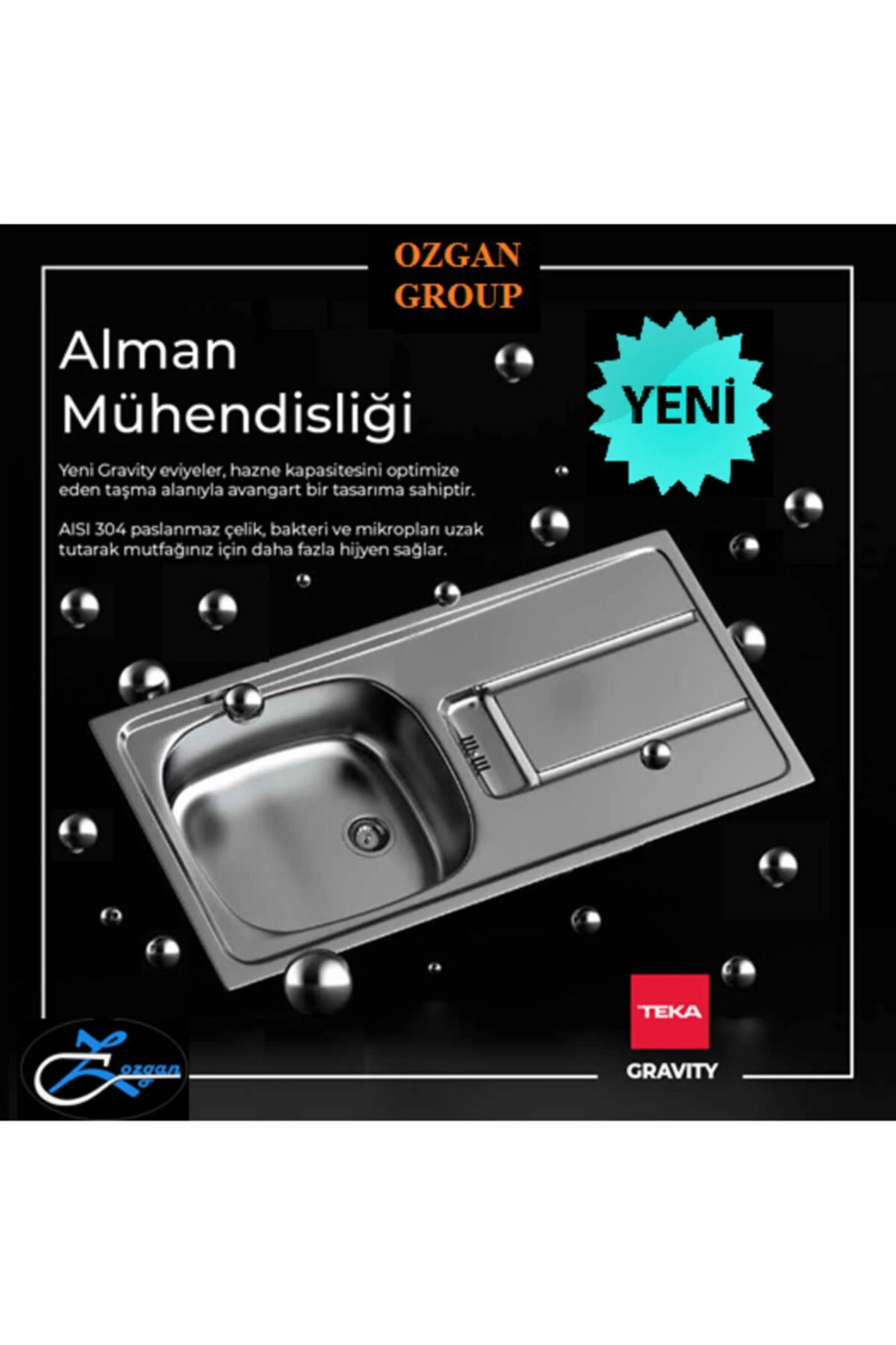 Gravity 45 E-xn 1b 1d L 1q1/2 W/ovf Sp P Sol Eviye(yeni Ürün)