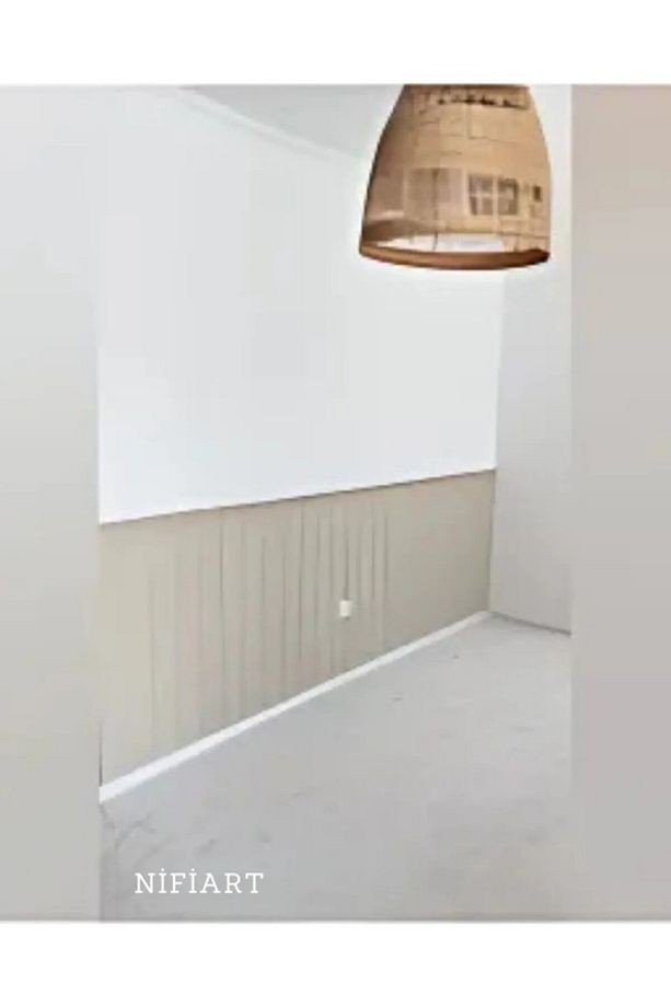 HEDİYELİ Dekoratif, Duvar Çıtası, Ahşap Duvar Paneli, Boyanabilir, Mdf, (3 ADET, 3'lü Paket 54 x 105