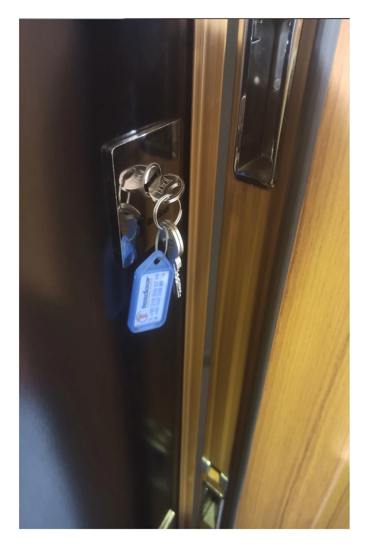 Celik Kapi Ahşap Kaplama Daire Kapısı,