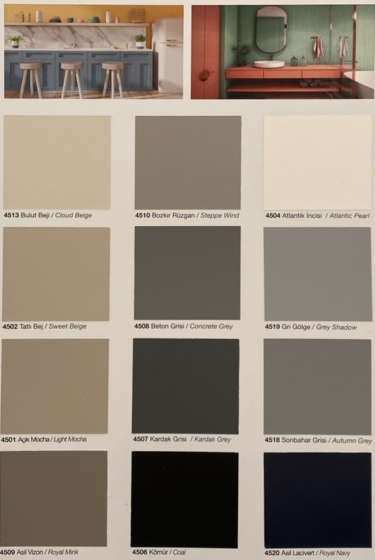 X1 All Tüm Zeminler Için Yıkanabilen Silinebilen Kokusuz Boya 0.75 Lt 4522 Mavi Koy