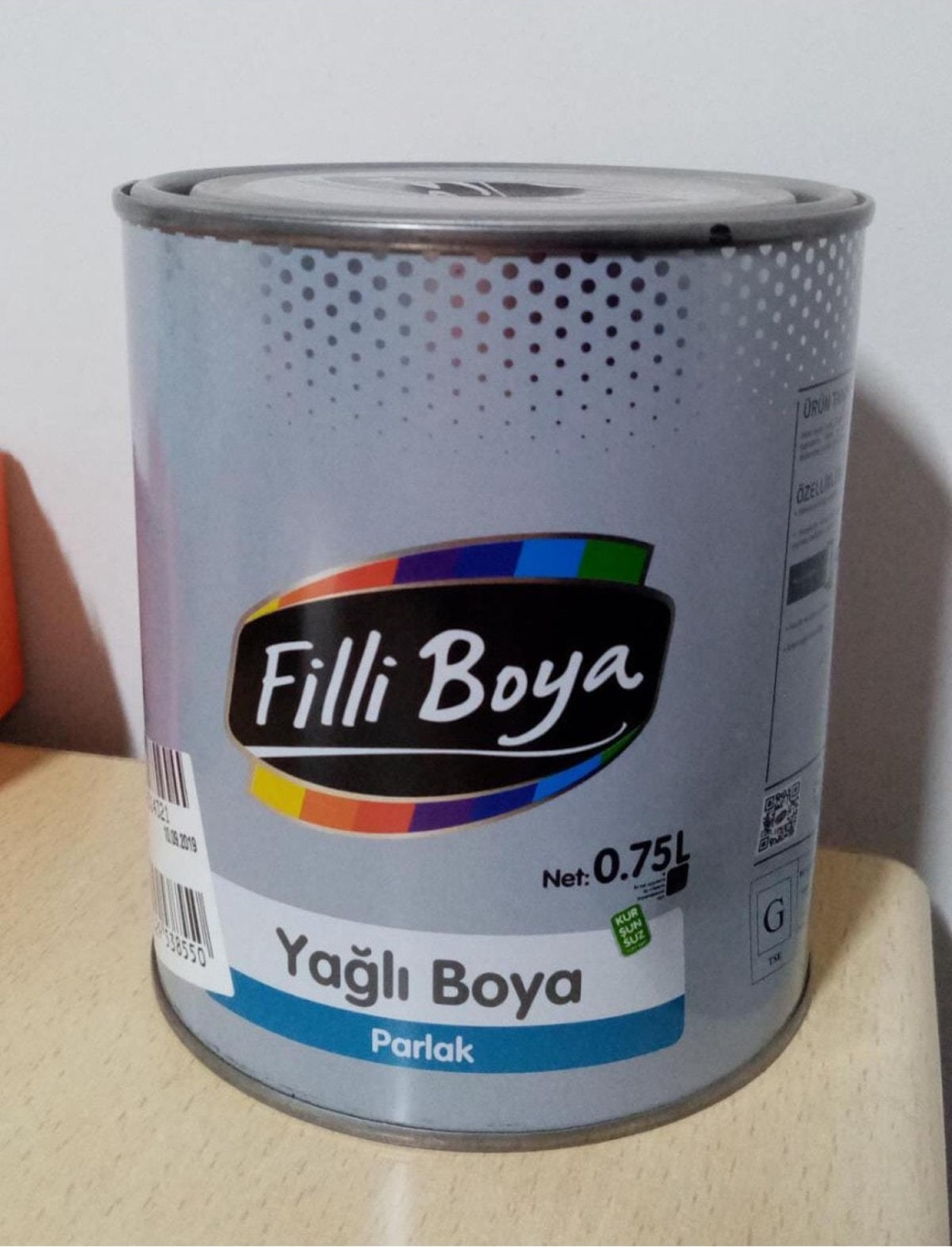 Parlak Yağlı Boya 0.75 L Çikolata