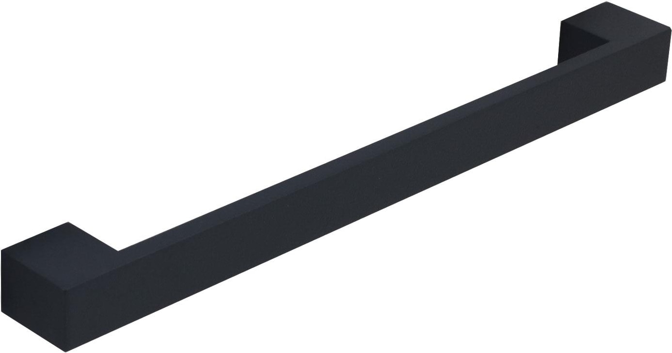 Cemre Çekmece Mutfak Dolap Kapak Kulpu 192 mm Mat Siyah Metal Kulp