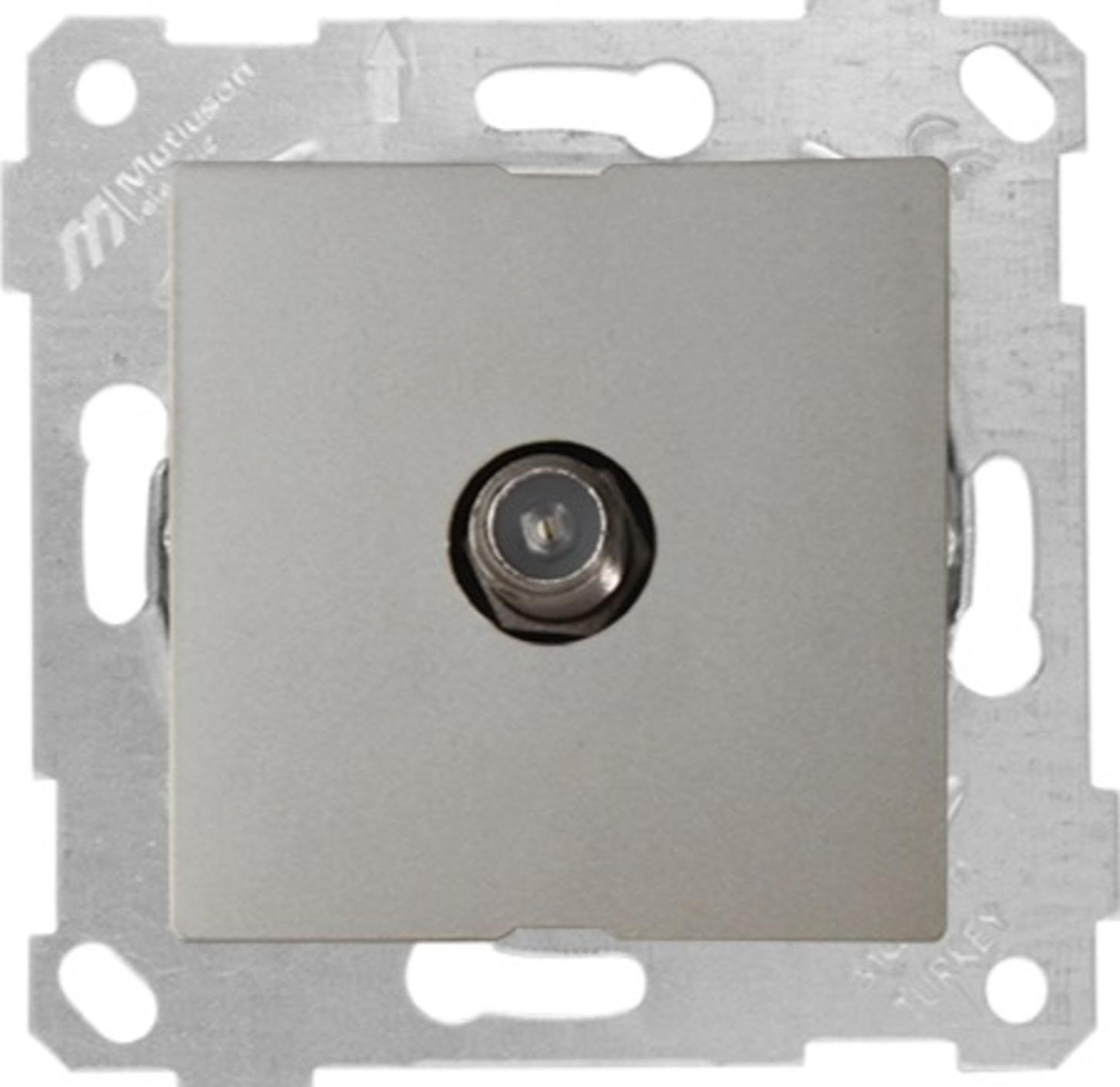 Rita Titanyum Mek+Tuş F Dişi Tv Prizi