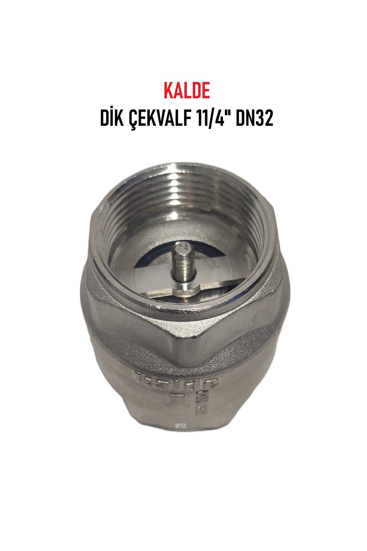 11/4" Dn32 Sarı/Krom Dik Çekvalf - Vertical Check Valve