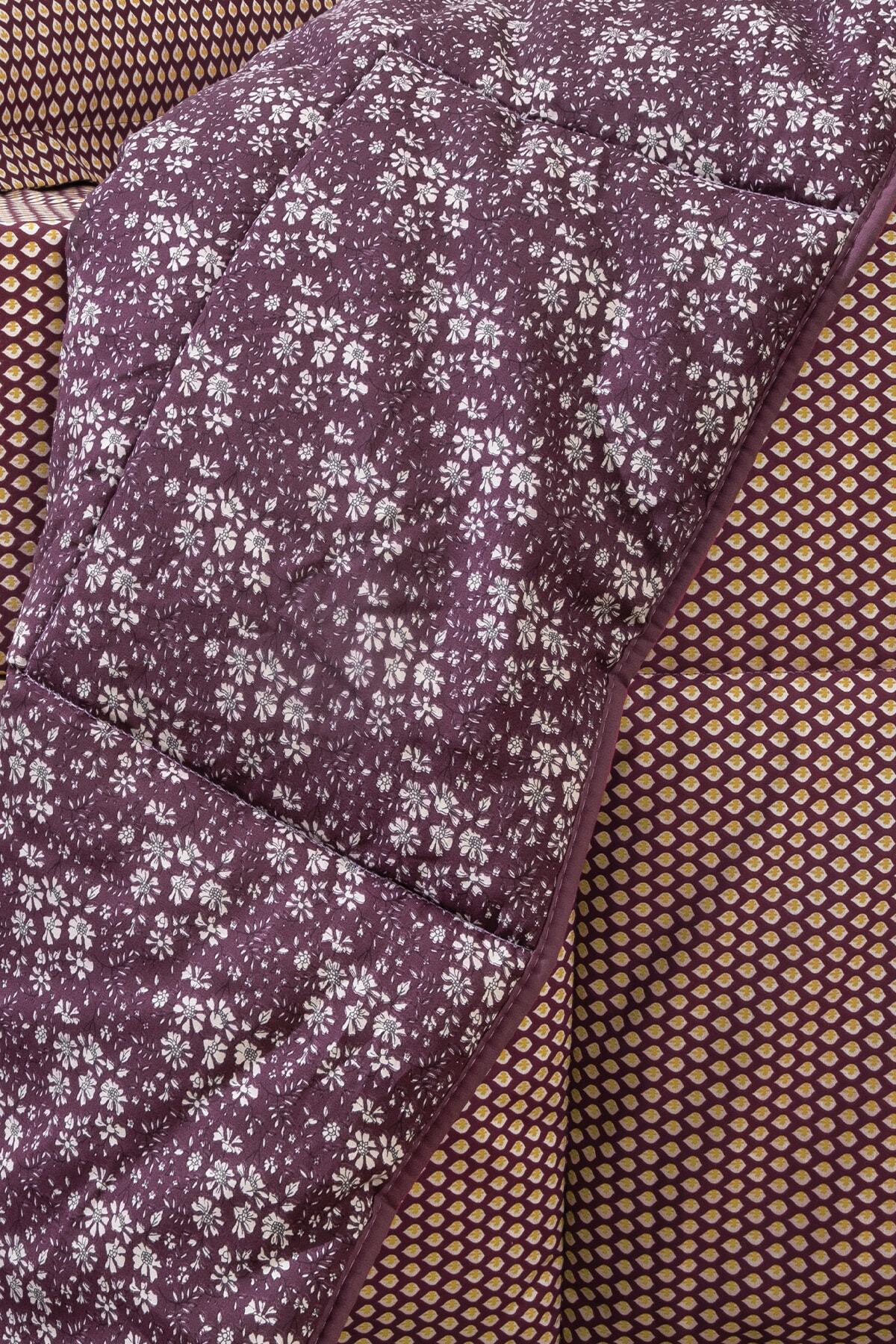 Mix&match Thalia Tek Kişilik Yorgan - Mürdüm