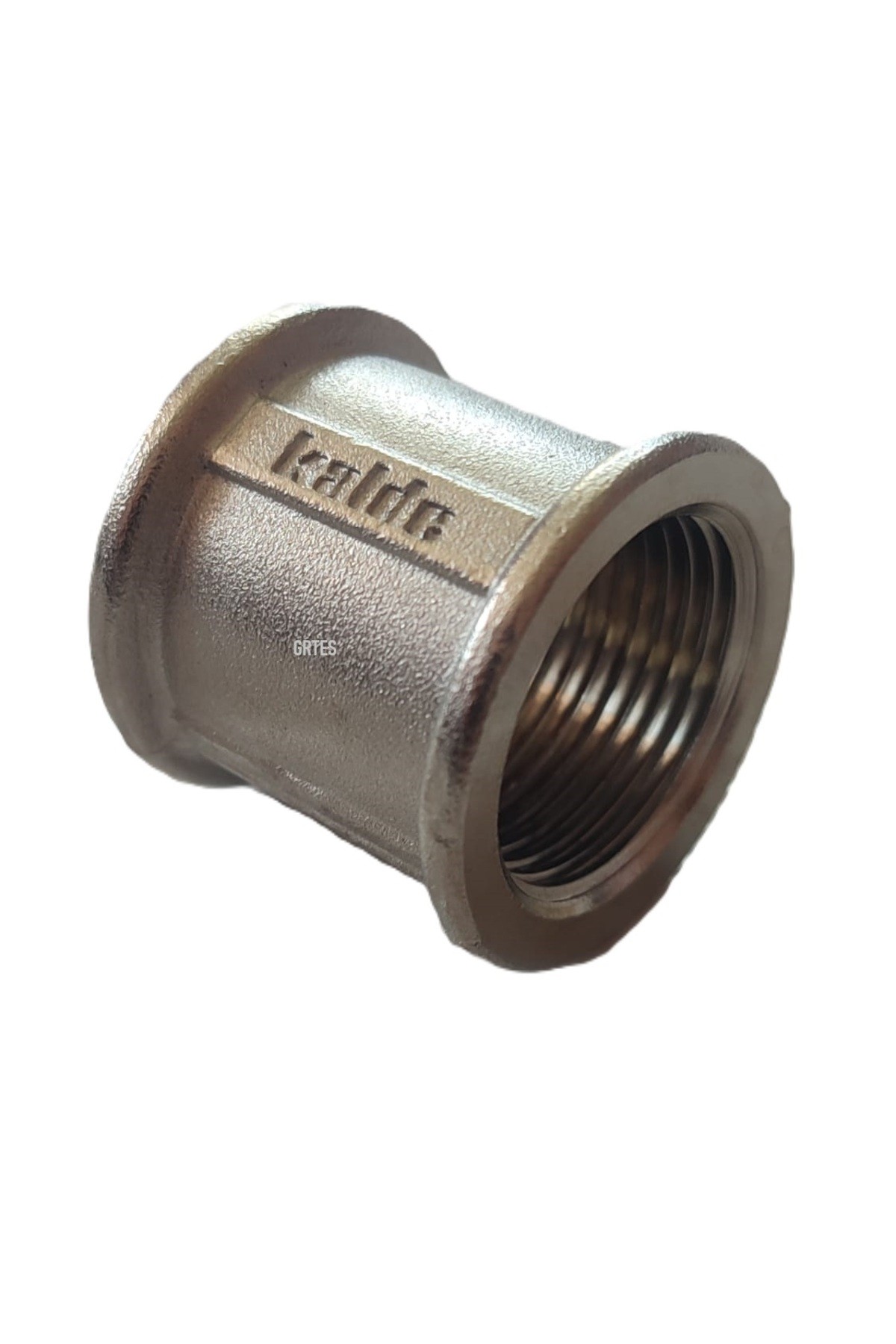 (10'lu Paket) 1"Dn25 Sarı/Krom Manşon İç Dişli (Dişi) - Chrome Threaded Sleeve