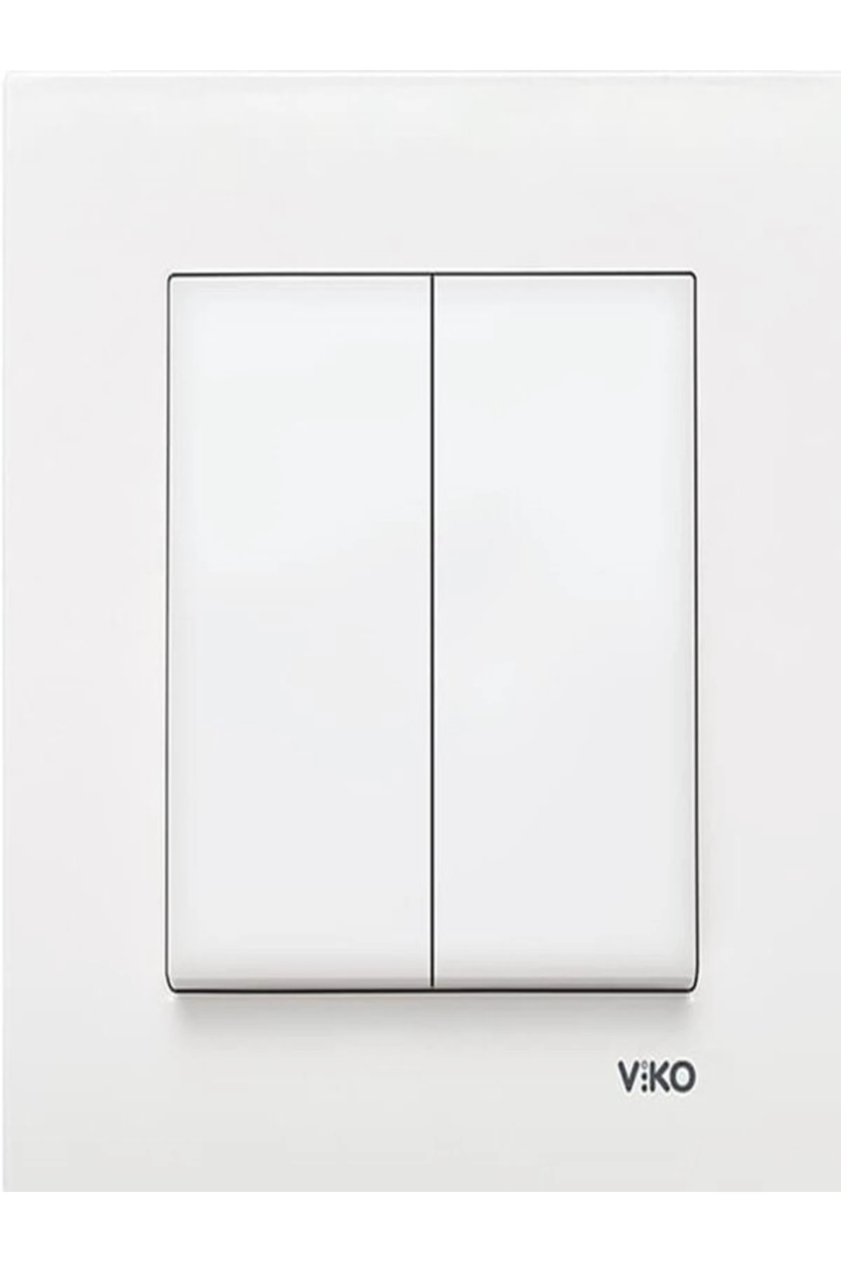 Torunoğlu Elektrıik Viko Karre Beyaz 2'li Set Komütatör Ve Topraklı Priz Set(İKİLİ ÇERÇEVE DAHİL)
