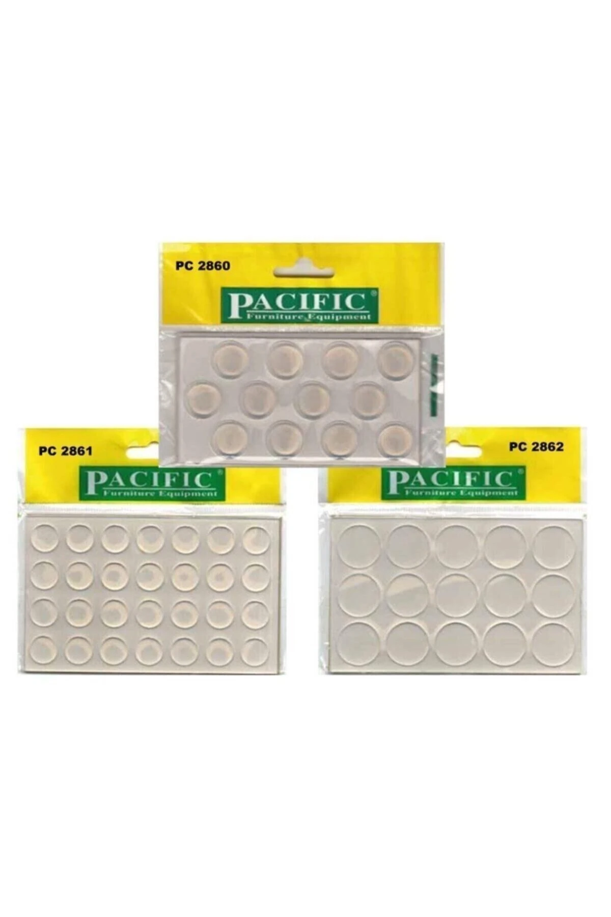 Yapışkanlı Silikon Cam Masa Altlıkları 18 Mm