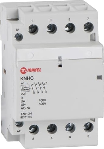 Moduler Kontaktör 16 Amper 4p Trifaze 2no+2nc