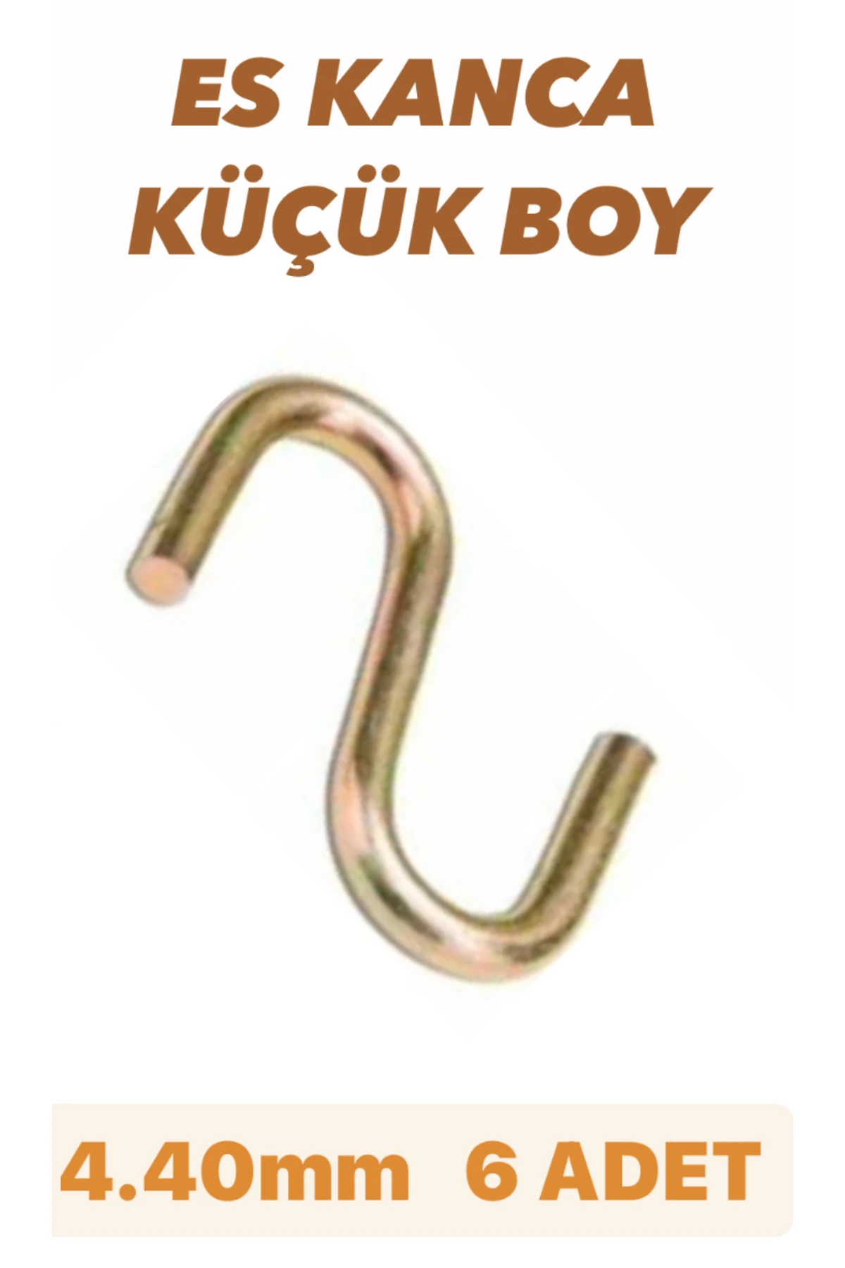 ES KANCA KÜÇÜK BOY 4.40mm KANCA 6 ADET