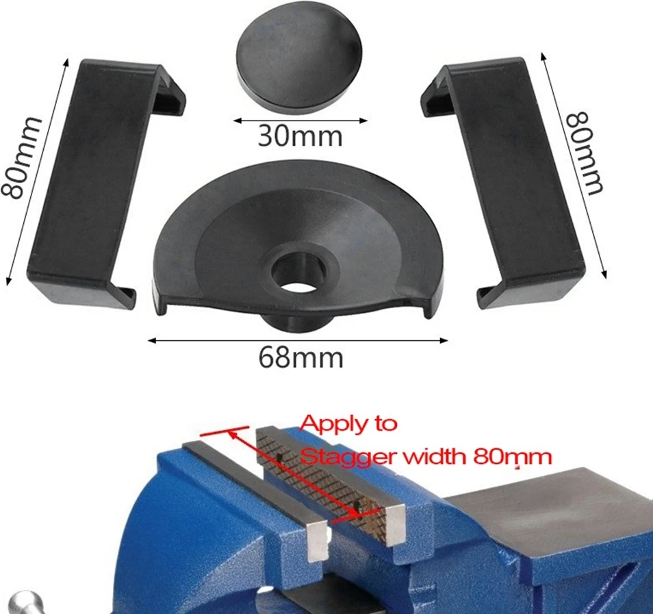4 Adet/takım 80MM Tezgah Mengene Kauçuk Ped 360 Derece Masa Mengene Koruyucu Pedler Tezgah Kelepçesi Kaymaz Mat Kelepçe Aksesuarları (Yurt Dışından)