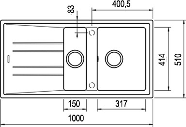 Stone 60 B-Tg 1½b 1d Beyaz Granit Evye