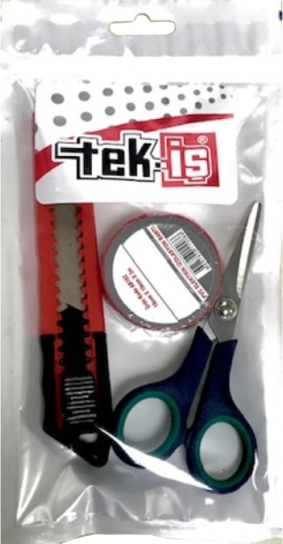 Maket Bıçağı , Izole Bant , Makas Seti 3 Parça