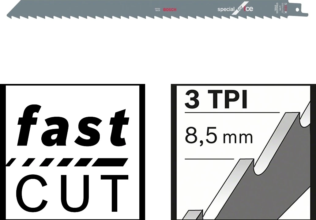 Tilki Kuyruğu Bıçağı S 1211 K - Buz ve Kemik Kesme 5'Li Paket