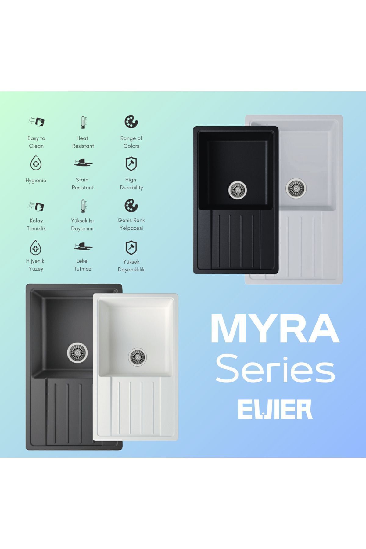 Granit Evye Myra Series White (BEYAZ)