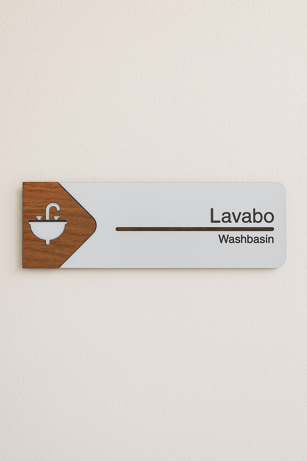 Lavabo Ofis Oda Kapı Isimliği Yönlendirme Tabelası Levhası Kişiselleştirilebilir