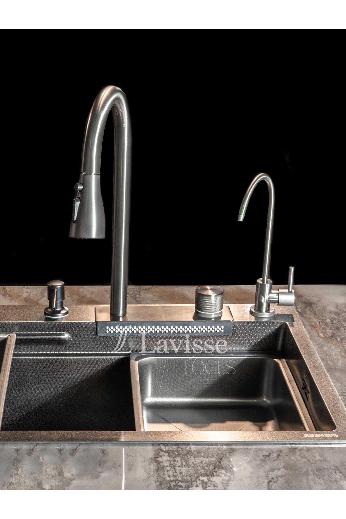 Focus Akıllı Eviye Fonksiyonlu Teknolojik Mutfak Evyesi