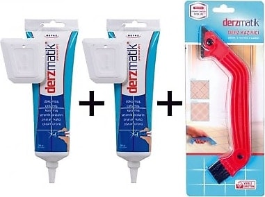 Pratik Derz Dolgusu 350GR 2 Adet ve Bir Adet Derz Kazıyıcı