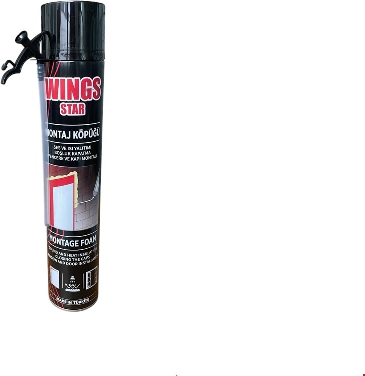 Montaj Köpüğü Ses ve Isı Yalıtımı Boşluk Kapatma Pencere ve Kapı Montajı 750 ml (600GR)