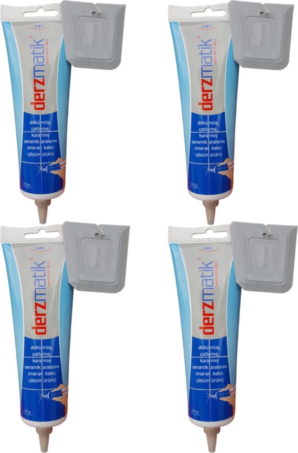 Derzmatik Gaga Uçlu Hazır Derz Dolgu Krem 360 gr 4’lü (5047)