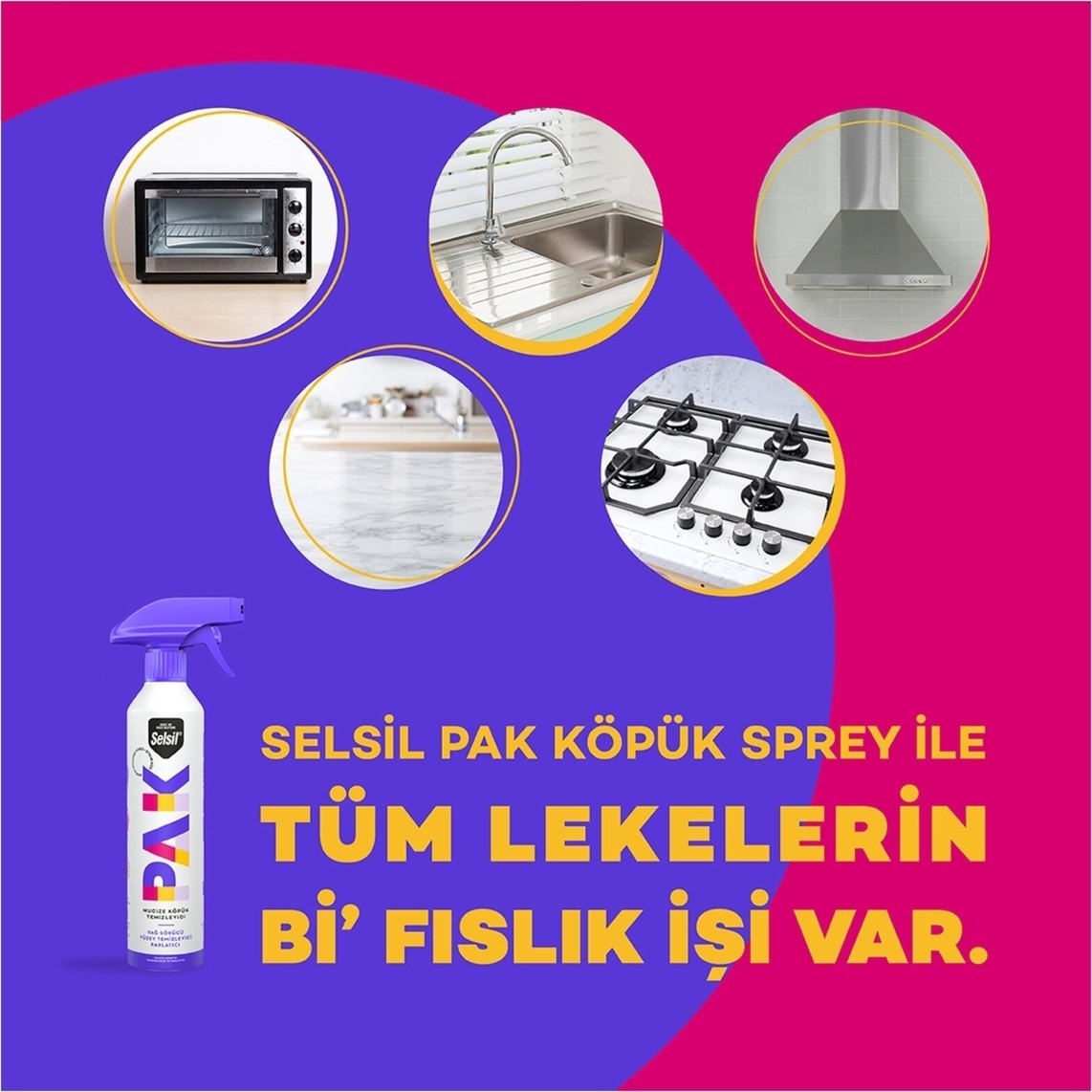 Pak Mucize Köpük Temizleyici Sprey 500 ml x 2 Adet