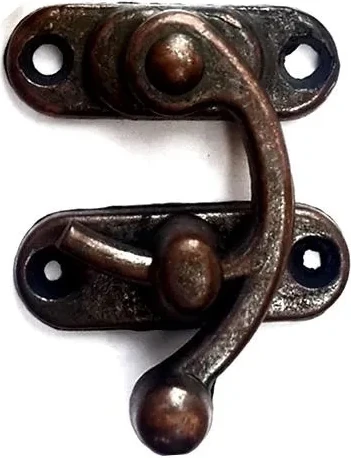 Yay Gözü, Ahşap Kutu Klipsi - Minik 20X24 Mm, Antik, 100 Adet