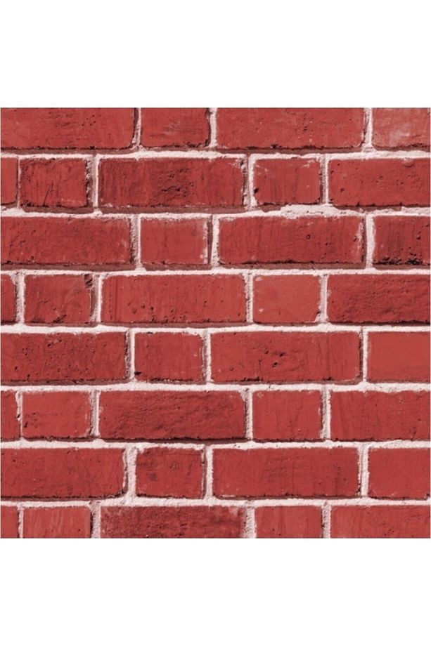 Kırmızı Tuğla Desenli 3d Duvar Kağıdı(5m2)