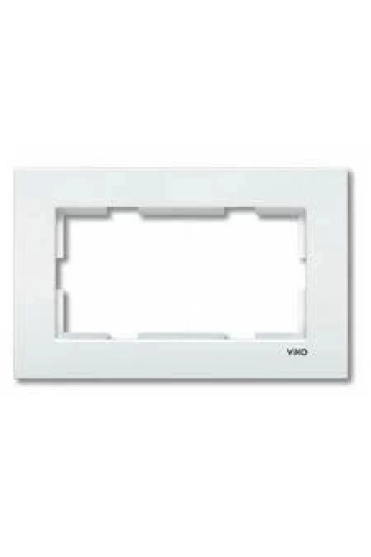 Karre BEYAZ Sıva Altı İkili Priz Çerçevesi